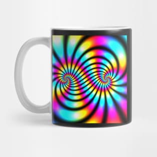 Double Spiral Rainbows Mug